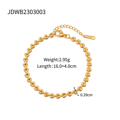 Uworld Stainless Steel Bead Chain Bangle Bracelet – Waterproof Gold Tone Fashion Jewelry for Men & Women, Trendy Statement Design