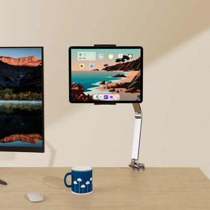 Artpowers Adjustable Tablet Holder – Portable Stand for iPad, Monitor, Phone & Laptop with Rotating Clip Mount
