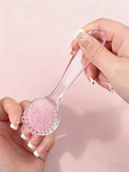 Acrylic Nail Dust Brush Set - Round Head Powder Cleaning Brush With Cap Professional Manicure Pedicure Tool Holder