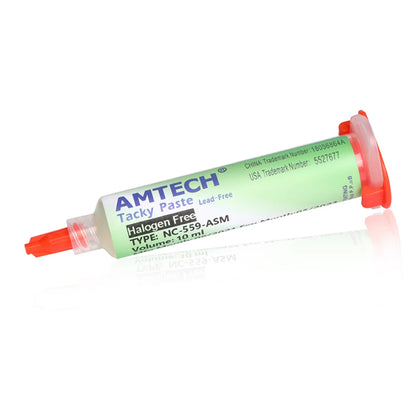Original Amtech NC 559 Flux – 10ml Syringe for Soldering, BGA & SMD PCB Repair, Electronics Tools