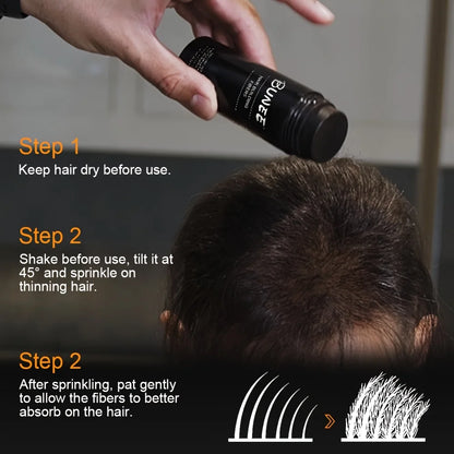 BUNEE Hair Fibers 27.5g - Natural Hair-Thickening Powder for Thinning and Part Lines
