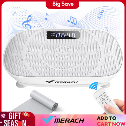 MERACH Vibration Plate Exercise Machine – Whole Body Workout Fitness Platform for Weight Loss & Shaping