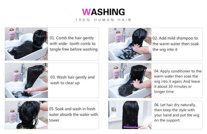 250 Density Deep Curly Wave 360 HD Lace Front Human Hair Wig – Water Wave 13x6 Lace Frontal Glueless Wig, 100% Human Hair
