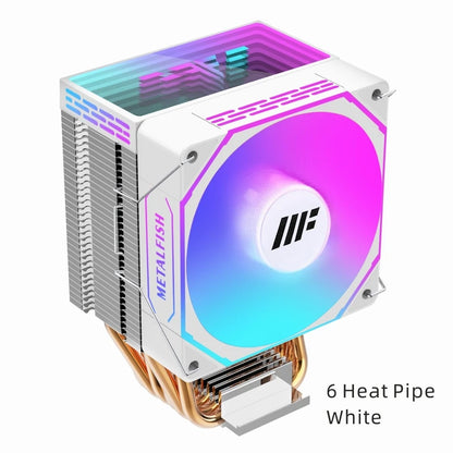 METALFISH ZH1400 ARGB CPU Cooler – 4 Heat Pipes PWM Silent Fan for Intel LGA1700/1200/115X & AMD AM5/AM4 High Performance Cooling