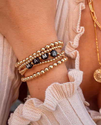 Uworld Stainless Steel Bead Chain Bangle Bracelet – Waterproof Gold Tone Fashion Jewelry for Men & Women, Trendy Statement Design