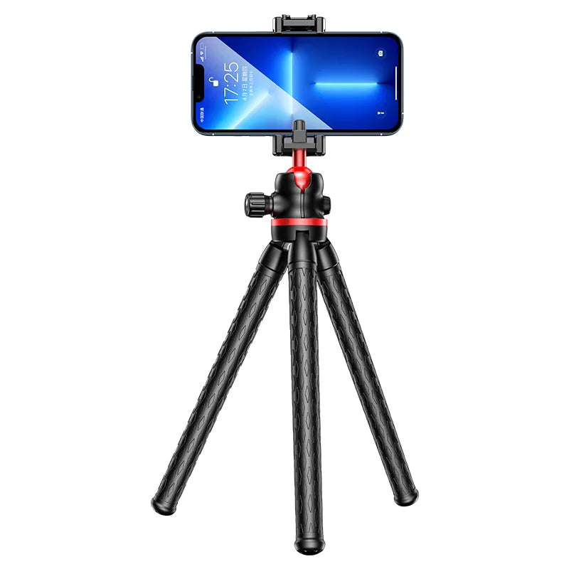 BSLIUFANG 2025 Flexible Octopus Tripod – 2-in-1 Phone & Camera Tripod with Side Cold Shoe & 1/4'' Screw for DSLR, Smartphone