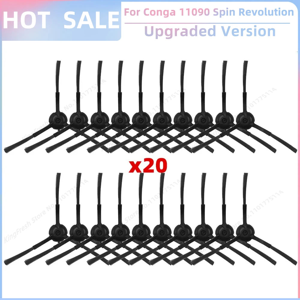 Replacement Parts Kit for Cecotec Conga 11090 / 13090 Spin Revolution Vacuum – Roller, Brushes, HEPA Filter & Mop