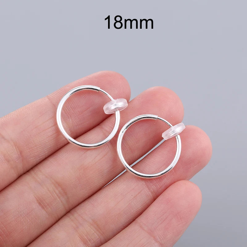 Unisex Ear Cuff Clip-On Hoop Earrings – No Piercing Required, Non-Hole Fake Earrings for Men & Women 2025 Trend