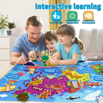 Montessori Felt Board Story Set – Outer Space Learning Activities, Preschool Educational Toy & Party Decoration