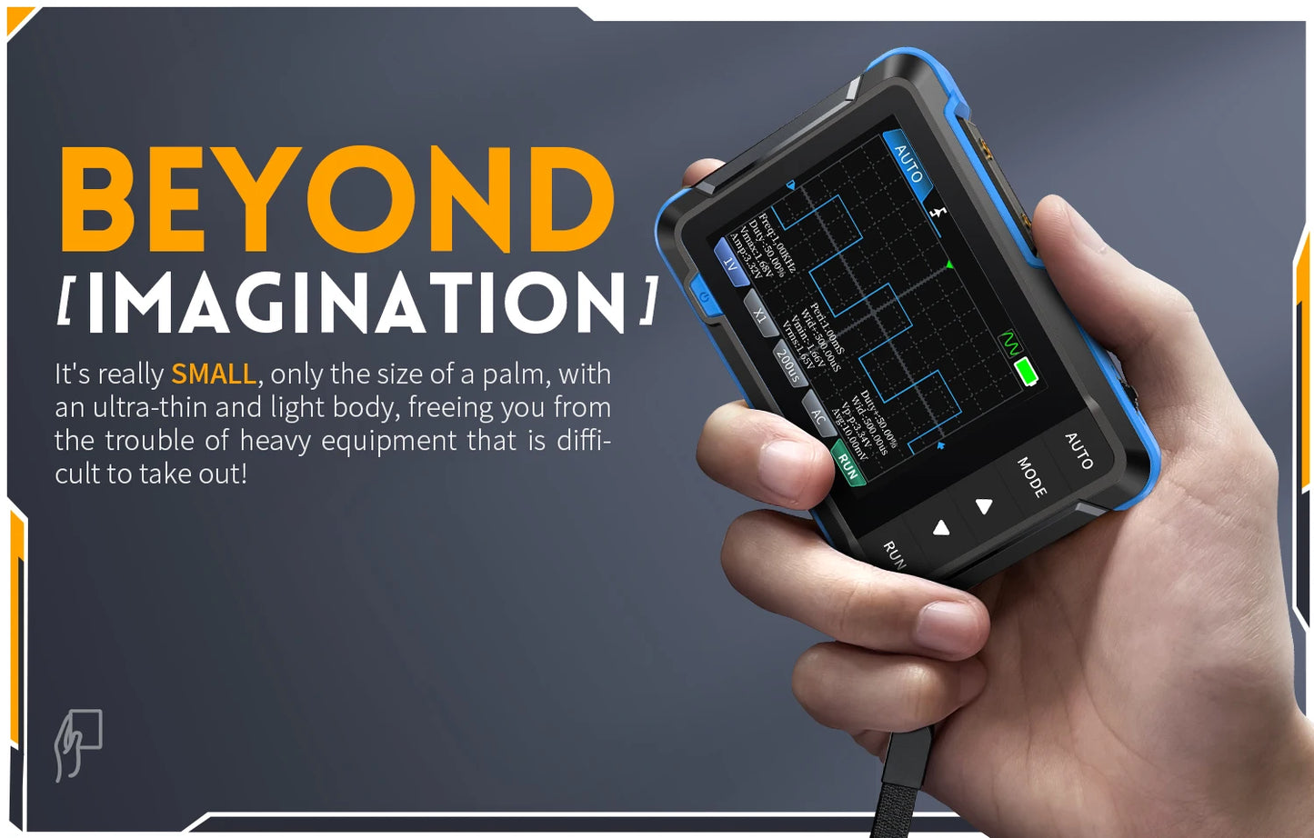 FNIRSI DSO510 DSO152 DSO153 Mini Handheld Digital Oscilloscope | 2-in-1, 48MS/s, 10MHz Bandwidth for Electronic Repair