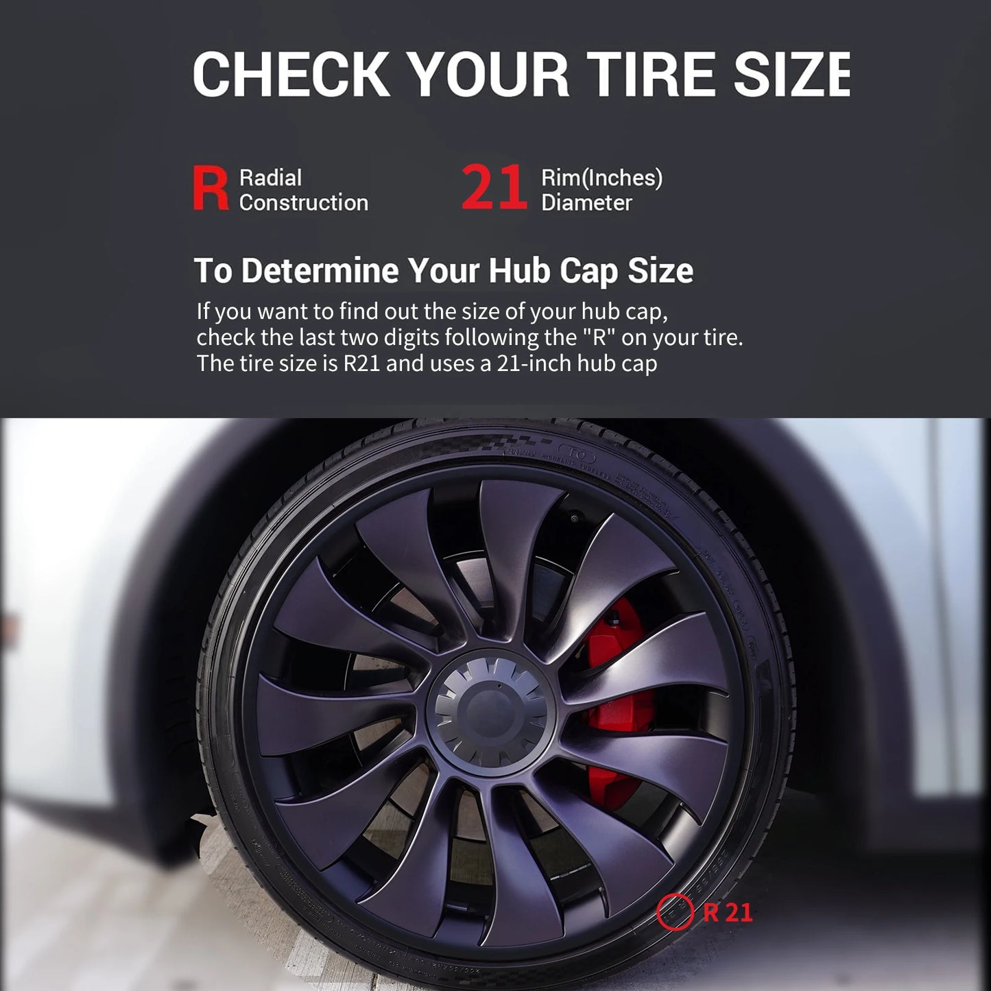 Model Y 2020-2024 Tesla 21" Wheel Protector – 4PCS ABS Rim Protection Accessories