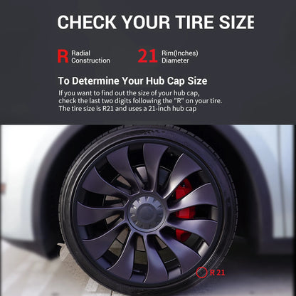 Model Y 2020-2024 Tesla 21" Wheel Protector – 4PCS ABS Rim Protection Accessories