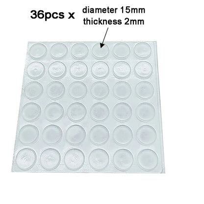 100-Piece Silicone Anti-Slip Bumper Pads - Soft Rubber Furniture Feet, Cabinet Cushions, and Drawer Door Protectors