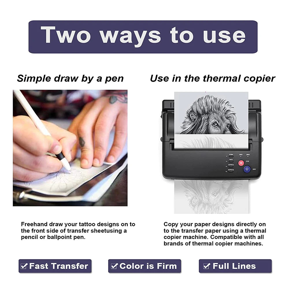 10/30/50pcs A4 Tattoo Transfer Papers – Thermal Printer Copier Stencil Sheets for Tattoo Machine Accessories