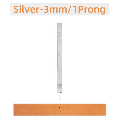 WUTA Leather Chisel Tool – Diamond Pricking Iron with 3/4/5/6mm Hole Punch for Stitching & Leathercraft