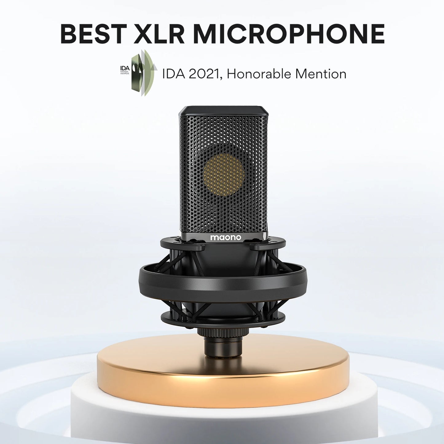 Maono PM500T XLR Condenser Microphone – 34mm Large Diaphragm Cardioid Studio Mic for Recording, Podcasting & Streaming