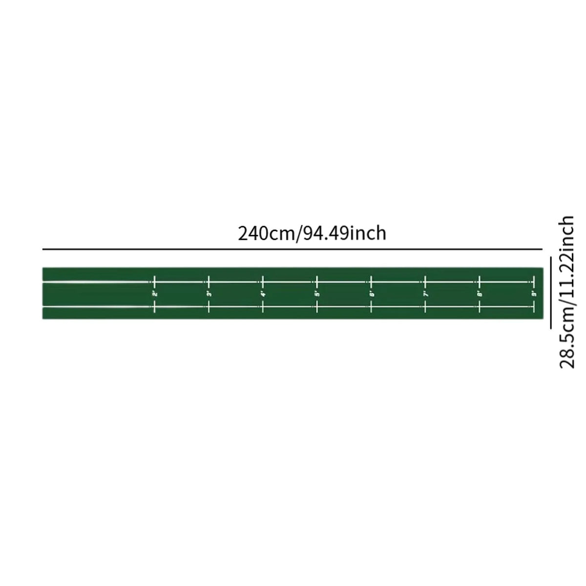 Portable Golf Putting Mat – Lightweight Putting Practice Training Aid for Home, Lawn, and Park, Golf Gift Accessory