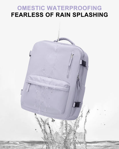 Women's Cabin Travel Backpack - Large Capacity, Water-Resistant Laptop Bag 45x36x20 cm, Fits EasyJet and Ryanair Carry-On Dimensions