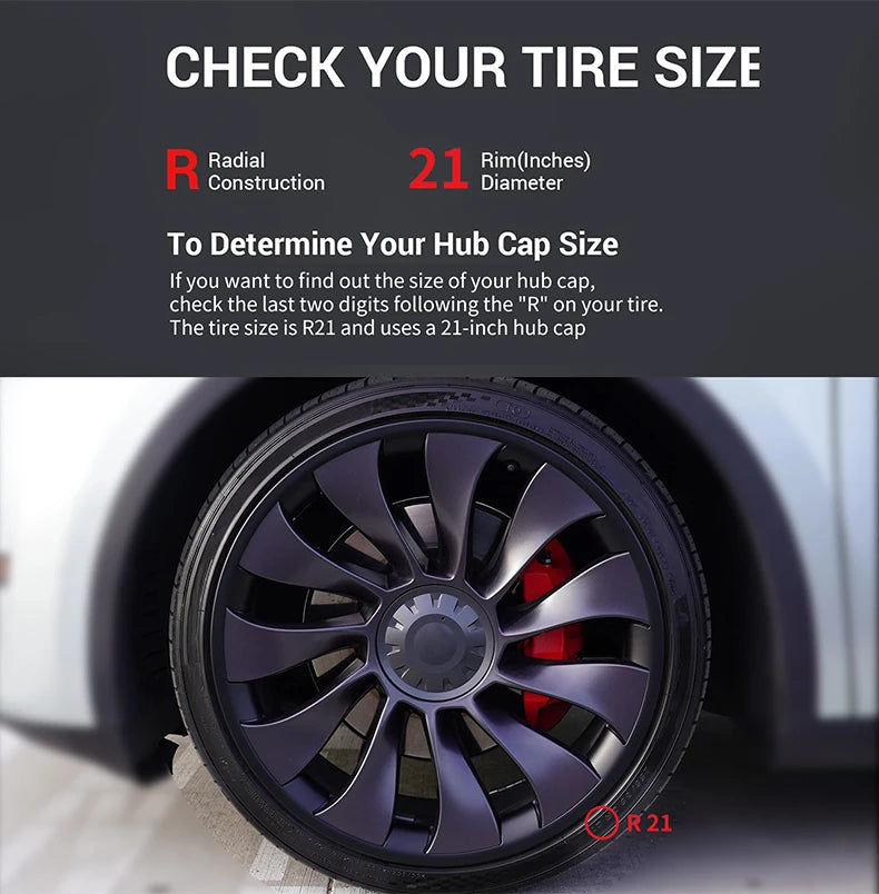 Model Y 2020-2024 Tesla 21" Wheel Protector – 4PCS ABS Rim Protection Accessories