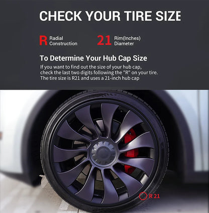 Model Y 2020-2024 Tesla 21" Wheel Protector – 4PCS ABS Rim Protection Accessories