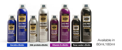 Ebin New York Wonder Bond Melt Spray – Extra Strong Hold, Seamless Lace Blend, Keratin-Infused for Healthy Hair