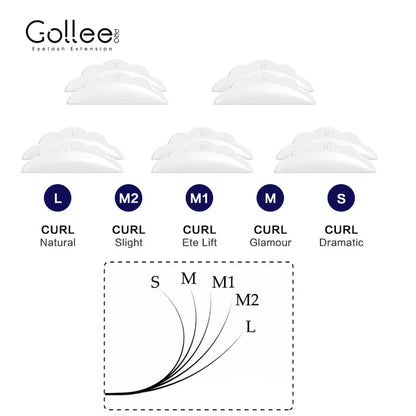 Gollee Eyelash Lifting Perm Kit – Original Lash Lift Set for 4-6 Weeks Retention, Eyelash Curler & Treatment Makeup Set