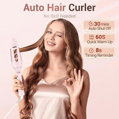 BESTOPE PRO Automatic Curling Iron – Replaceable Hair Curler Wand with 2 Barrel Sizes (1", 1.25") & 3 Temperature Settings Hair Waver