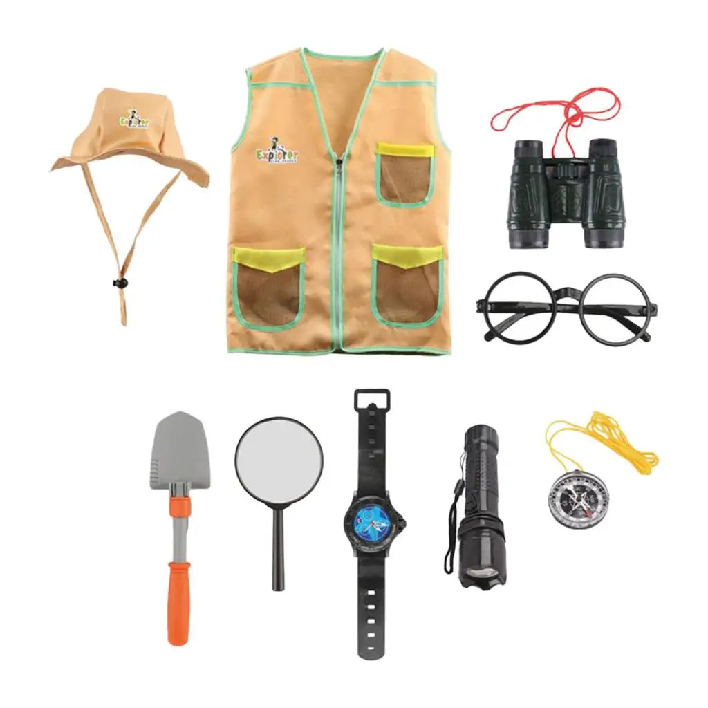 Kids Outdoor Adventure Exploration Kit – Explorer Costume & Role-Play Set for Children