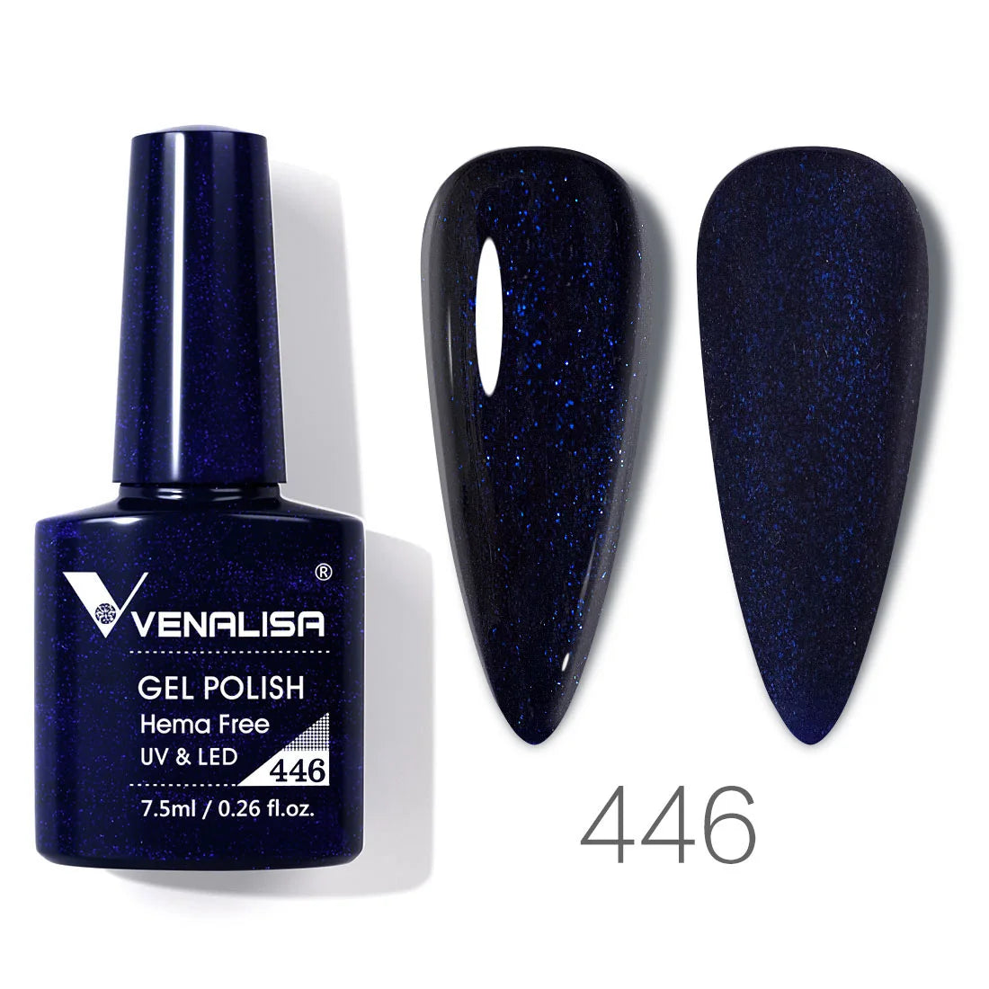 VENALISA 7.5ml HEMA-Free Nail Gel Polish – VIP4 Semi-Permanent Soak-Off UV/LED Gel Varnish, Full Coverage Nail Lacquer
