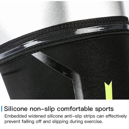 Compression Sports Knee Pads - High Elasticity & Breathability | Shock Absorption for Running & Arthritis Joint Pain Relief