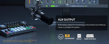 Maono PD200X XLR/USB Dynamic Microphone – Metal Gaming & Streaming Mic with Tap-to-Mute and Gain Control
