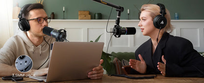Maono PD200X XLR/USB Dynamic Microphone – Metal Gaming & Streaming Mic with Tap-to-Mute and Gain Control