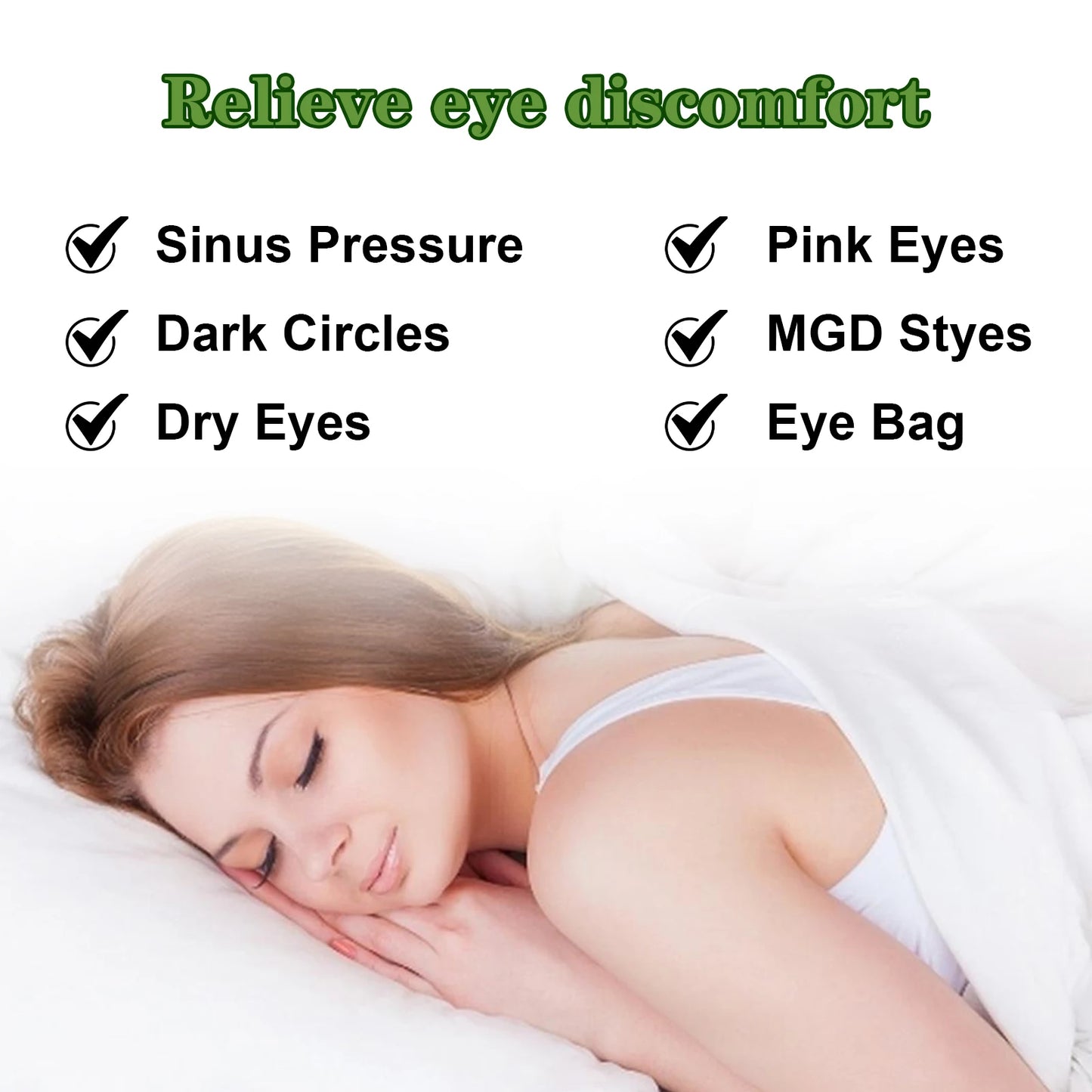 Eelhoe Herbal Steam Eye Mask – Relieve Eye Fatigue, Soothe Discomfort, Fade Dark Circles & Moisturize with Hot Compress