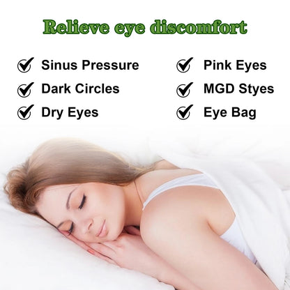Eelhoe Herbal Steam Eye Mask – Relieve Eye Fatigue, Soothe Discomfort, Fade Dark Circles & Moisturize with Hot Compress