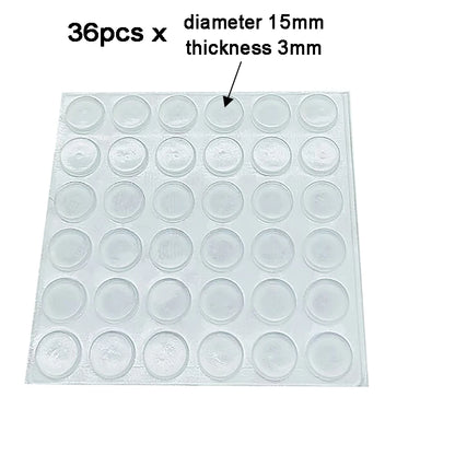 100Pcs Soft Silicone Anti-Slip Bumper Pads - Rubber Furniture Feet, Cabinet Dampers & Drawer Door Cushion Protectors