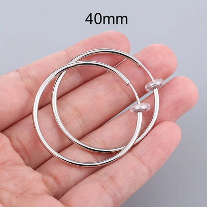 Unisex Ear Cuff Clip-On Hoop Earrings – No Piercing Required, Non-Hole Fake Earrings for Men & Women 2025 Trend