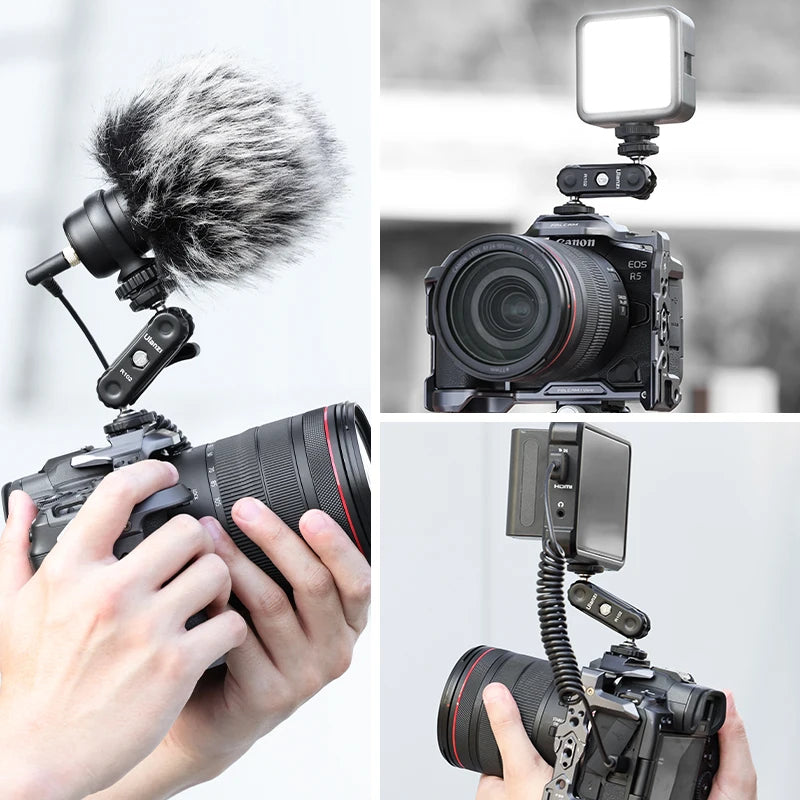 VIJIM Ulanzi R102 Metal Double Ball Head Magic Arm - 360° 1/4'' Screw Extension Mount for DSLR Camera, Monitor, Video Mic & Tripod
