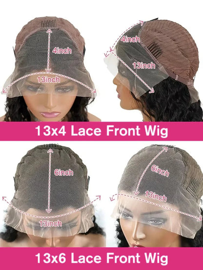 250 Density HD Lace Front Human Hair Wig - 13x4 13x6 Transparent Lace Bone Straight Brazilian Frontal Wig 30 40 Inch