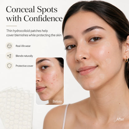 360pcs Invisible Acne Patches - Pimple Spot Stickers for Skin Care