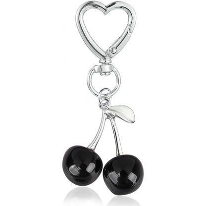 Cute Kawaii Cherry Keychain – Bag & Purse Charm for Women, Car Key Decor & Gift Accessory