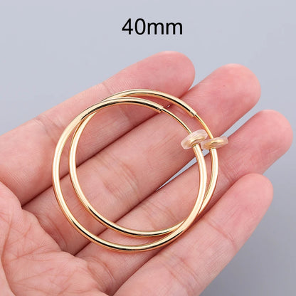 Unisex Ear Cuff Clip-On Hoop Earrings – No Piercing Required, Non-Hole Fake Earrings for Men & Women 2025 Trend