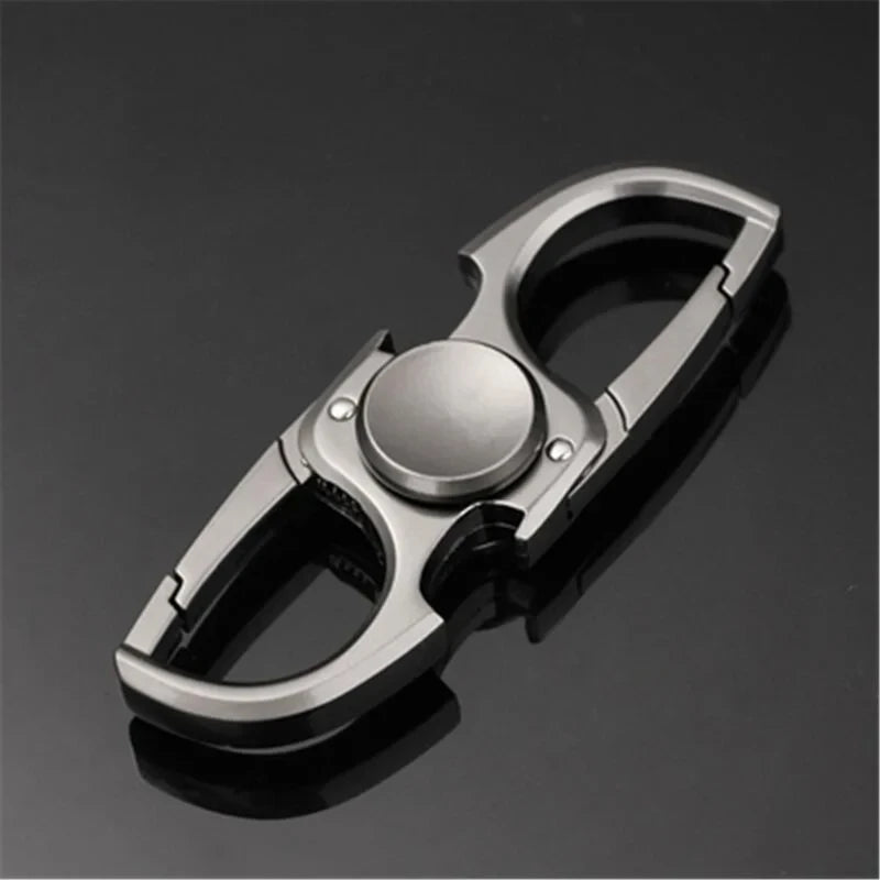 Finger Spinner Fidget Toy - Stress Relief Hand Spinner Keychain with Bottle Opener