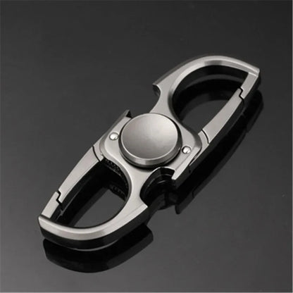 Finger Spinner Fidget Toy - Stress Relief Hand Spinner Keychain with Bottle Opener