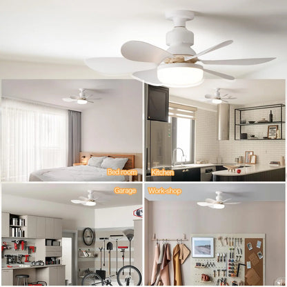 Modern LED Ceiling Fan Light 40W E27 with Remote Control for Dimming - Ideal for Living Room, Study, Household Use ( 85-265V )