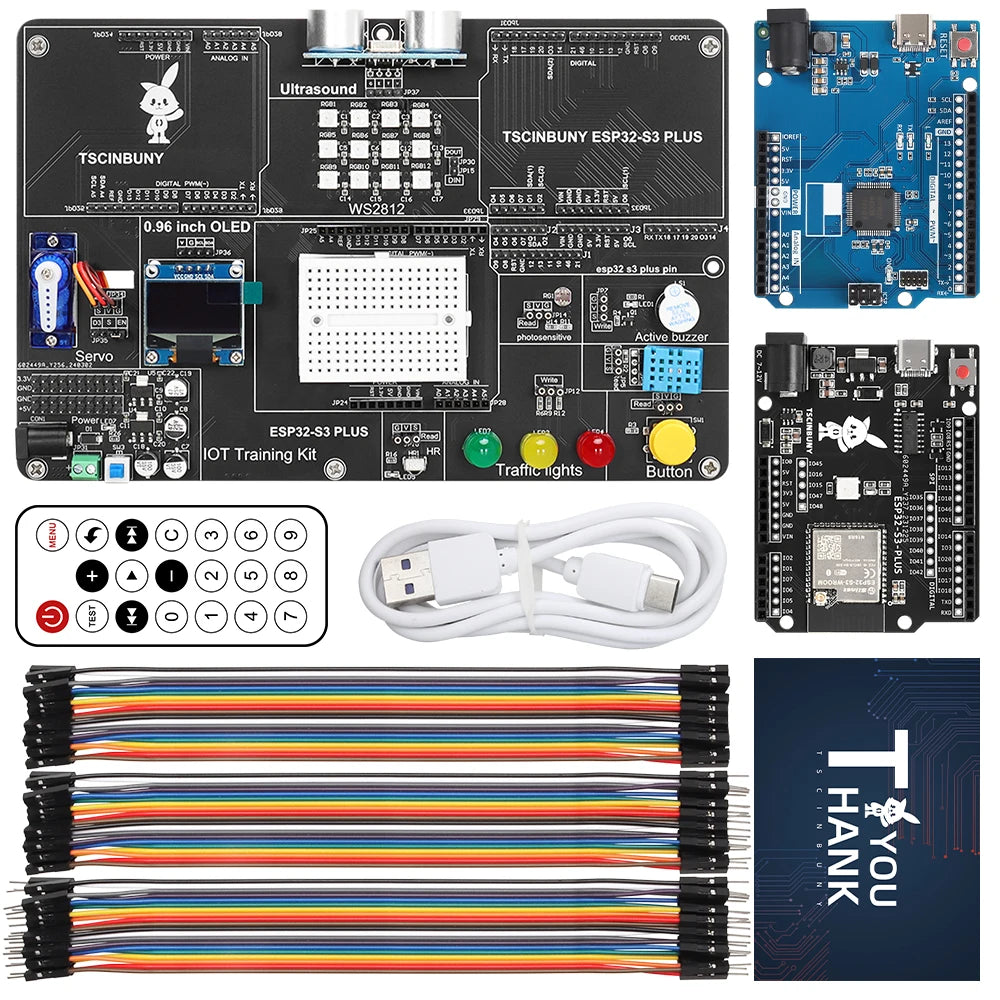 Tscinbuny ESP32-S3 PLUS Arduino Starter Kit - Complete Programmable IoT Development & Educational Kit