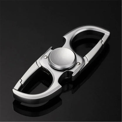 Finger Spinner Fidget Toy - Stress Relief Hand Spinner Keychain with Bottle Opener