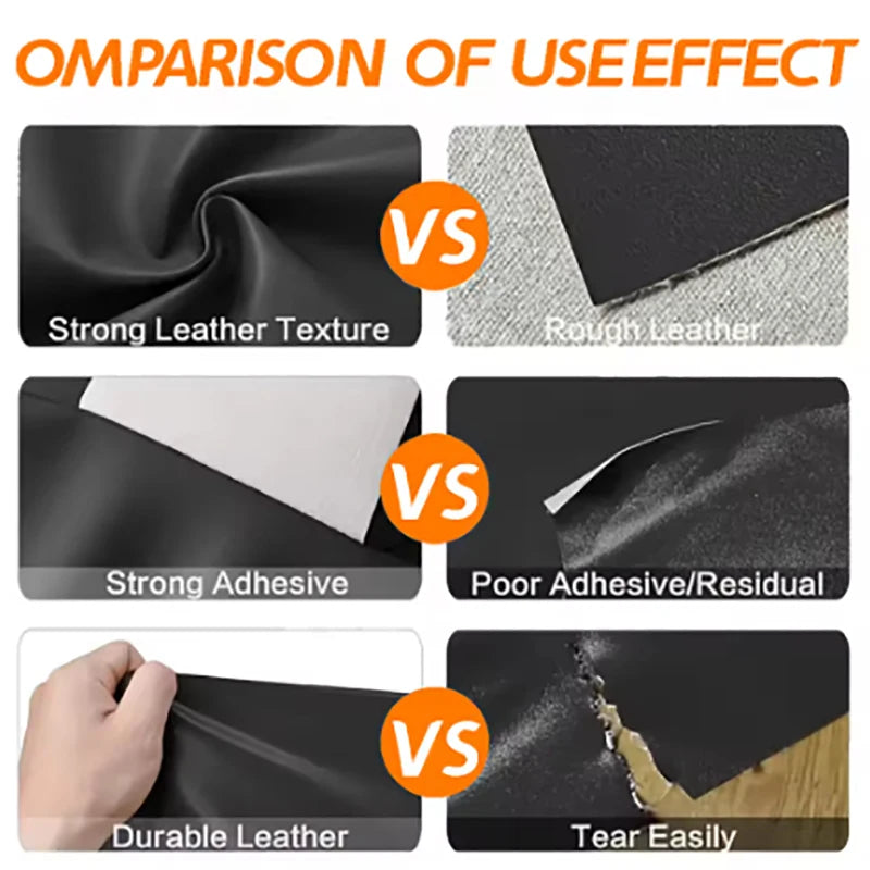 Waterproof Leather Repair Patch - Scratch-Resistant Self-Adhesive Tape for Sofa & Chair Repair