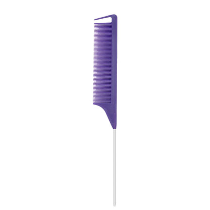 Pro Pointed Tail Comb – Anti-Static Hair Styling Brush, Steel Needle Pin Rat Tail Comb for Salon & Barber Accessories