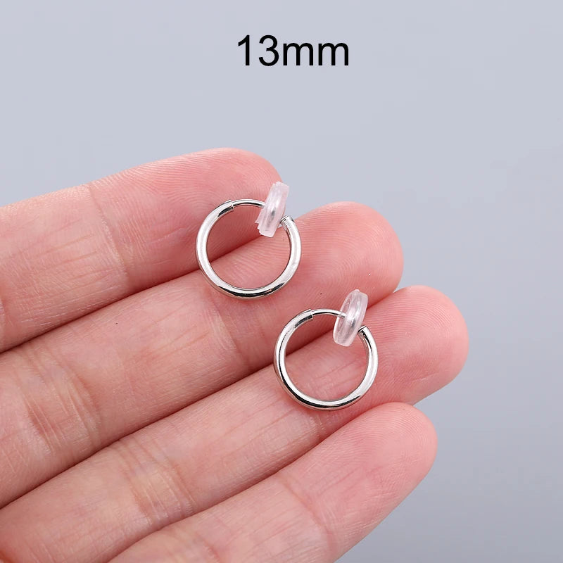 Unisex Ear Cuff Clip-On Hoop Earrings – No Piercing Required, Non-Hole Fake Earrings for Men & Women 2025 Trend