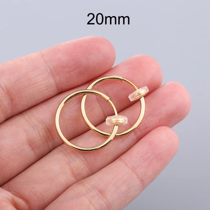 Unisex Ear Cuff Clip-On Hoop Earrings – No Piercing Required, Non-Hole Fake Earrings for Men & Women 2025 Trend